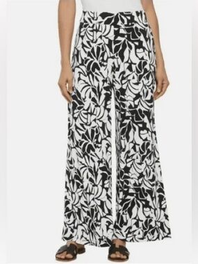 Three Dots Women's Wide-Leg Pull-On Pants